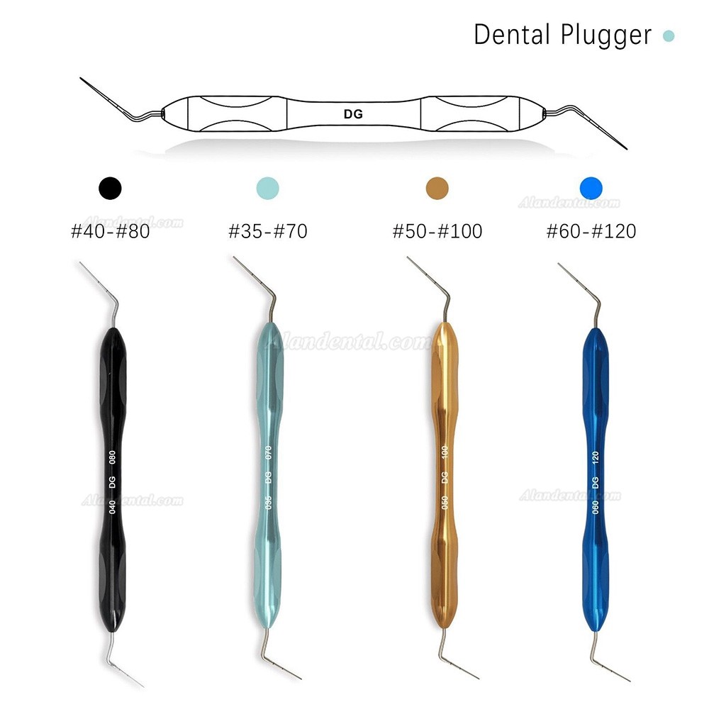 Dental Endodontic Hand Plugger Tip NITI Fill Obturation Kit 4 Sizes